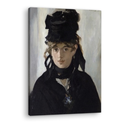 Berthe Morisot con un mazzo di violette - Stampe su Tela