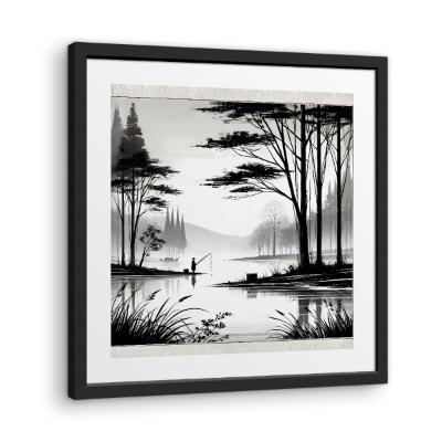 Alberi in Bianco e Nero - Stampe su Tela