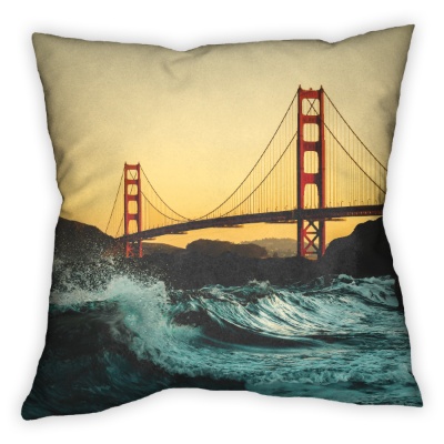 Golden Gate Bridge - Waves - Stampe su Tela