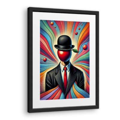 Il Figlio dell'Uomo tra Flussi di Colore - Stampe su Tela