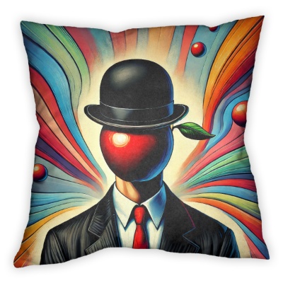 Il Figlio dell'Uomo tra Flussi di Colore - Stampe su Tela