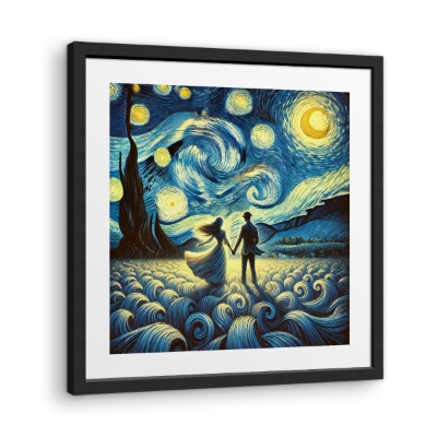 Walk in the Starry Night - Canvas Prints
