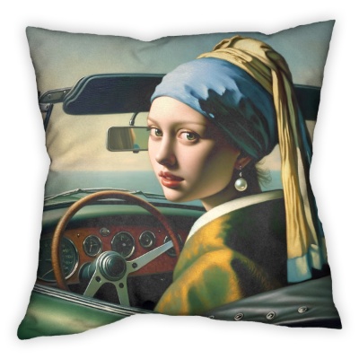 Ragazza con l'Orecchino di Perla al Volante - Stampe su Tela