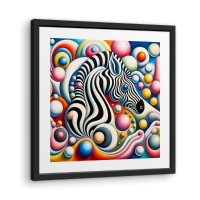 Sogno di Zebra Surrealista - Stampe su Tela