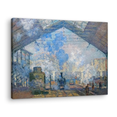 La Stazione di Saint Lazare - Stampe su Tela