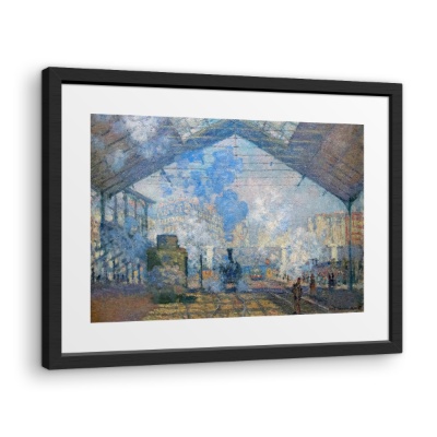 La Stazione di Saint Lazare - Stampe su Tela