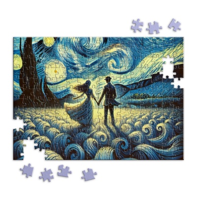 Walk in the Starry Night - Canvas Prints