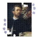 Stampa Su Tela Autoritratto Con La Morte Che Suona Il Violino – Arnold Böcklin, 60x90 Cm, Arredo Parete