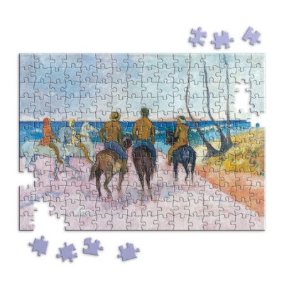 Cavalieri sulla spiaggia - Stampe su Tela