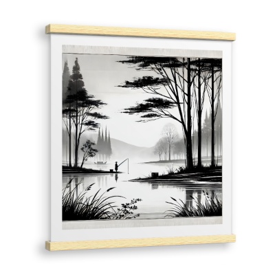 Alberi in Bianco e Nero - Stampe su Tela