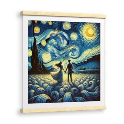Walk in the Starry Night - Canvas Prints
