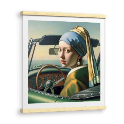 Ragazza con l'Orecchino di Perla al Volante - Stampe su Tela