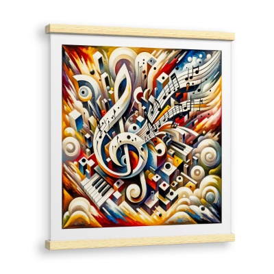Sinfonia Astratta in Chiave di Violino - Stampe su Tela