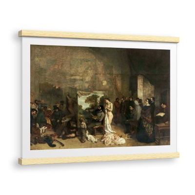 L'atelier dell'artista, una vera allegoria che riassume sette anni della mia vita artistica e morale - Stampe su Tela