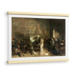 L'atelier dell'artista, una vera allegoria che riassume sette anni della mia vita artistica e morale - Stampe su Tela