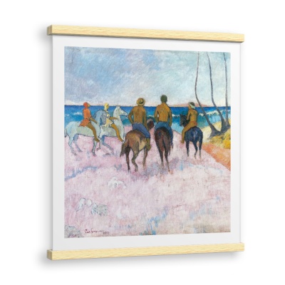 Cavalieri sulla spiaggia - Stampe su Tela