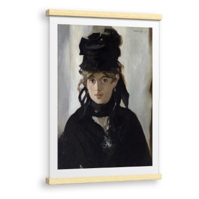 Berthe Morisot con un mazzo di violette - Stampe su Tela