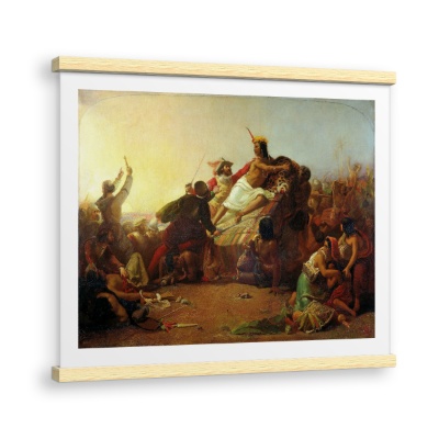 Pizarro Seizing the Inca of Peru - Canvas Prints