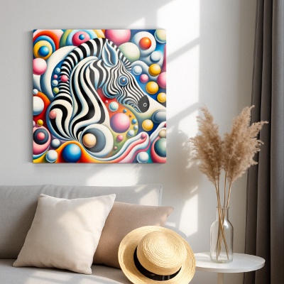 Sogno di Zebra Surrealista - Stampe su Tela