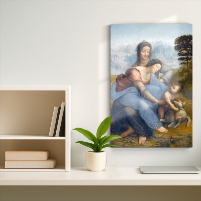 The Virgin and Child with St. Anne by Leonardo da Vinci - Canvas Prints