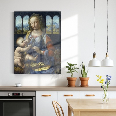 Madonna of the Carnation - Canvas Prints