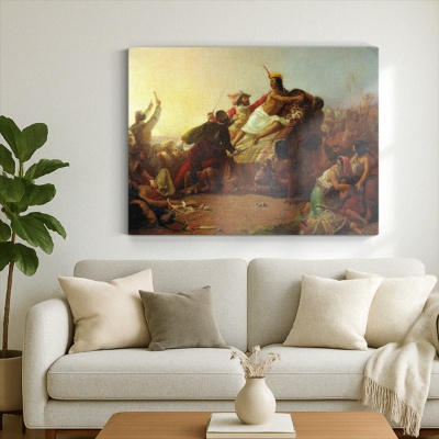 Pizarro Seizing the Inca of Peru - Canvas Prints