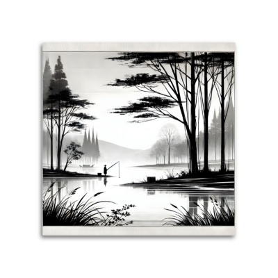 Alberi in Bianco e Nero - Stampe su Tela