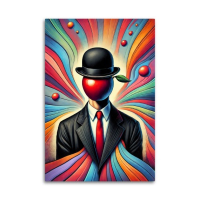 Il Figlio dell'Uomo tra Flussi di Colore - Stampe su Tela