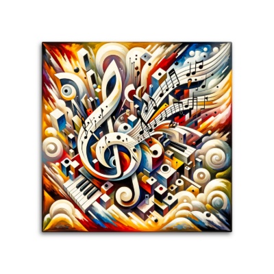 Sinfonia Astratta in Chiave di Violino - Stampe su Tela
