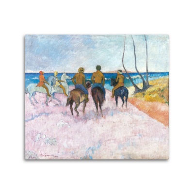 Cavalieri sulla spiaggia - Stampe su Tela