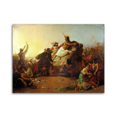 Pizarro Seizing the Inca of Peru - Canvas Prints