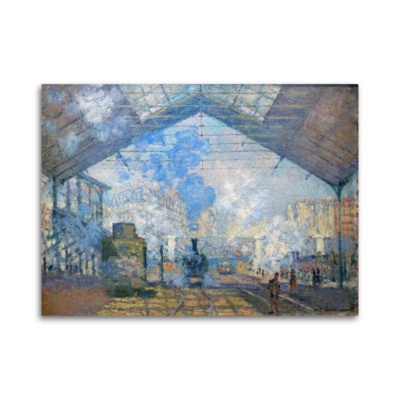 La Stazione di Saint Lazare - Stampe su Tela