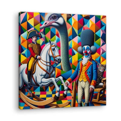 Fantasia Geometrica del Circo - Stampe su Tela