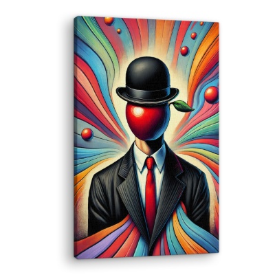 Il Figlio dell'Uomo tra Flussi di Colore - Stampe su Tela