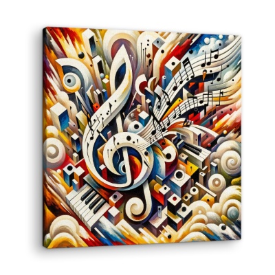 Sinfonia Astratta in Chiave di Violino - Stampe su Tela