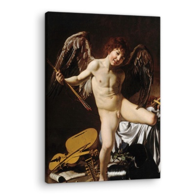 L'amore trionfa su ogni cosa Cupido - Stampe su Tela