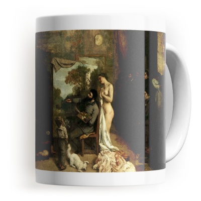 L'atelier dell'artista, una vera allegoria che riassume sette anni della mia vita artistica e morale - Stampe su Tela