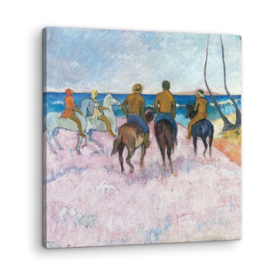 Cavalieri sulla spiaggia - Stampe su Tela