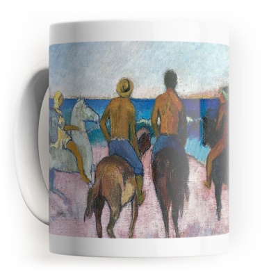 Cavalieri sulla spiaggia - Stampe su Tela